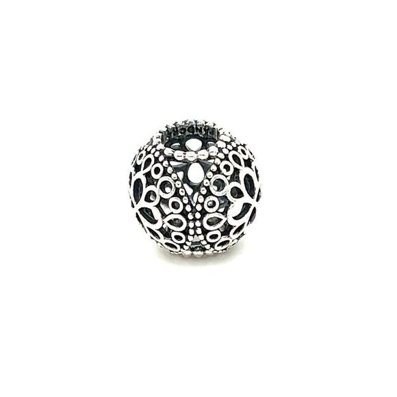 Pandora Dotted Flower Charm - Picture 3 of 3